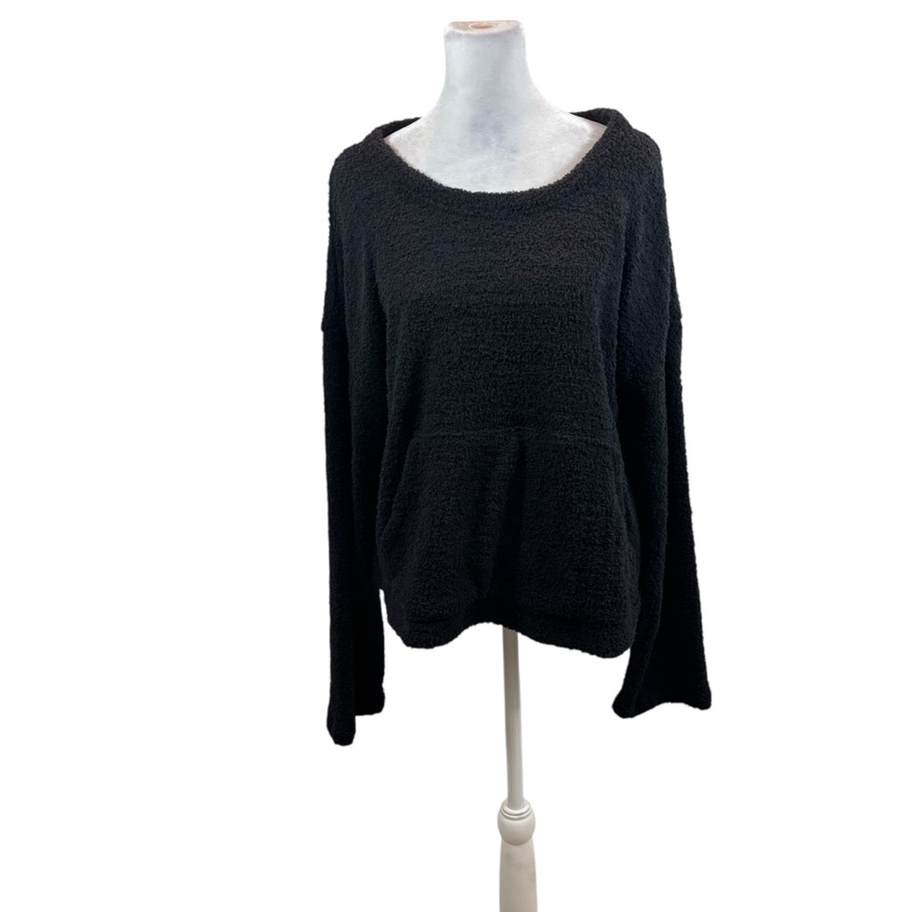 Brand new with Tags Hue Brand Ladies Daydreamer Chenille Black PJ Top Size Large